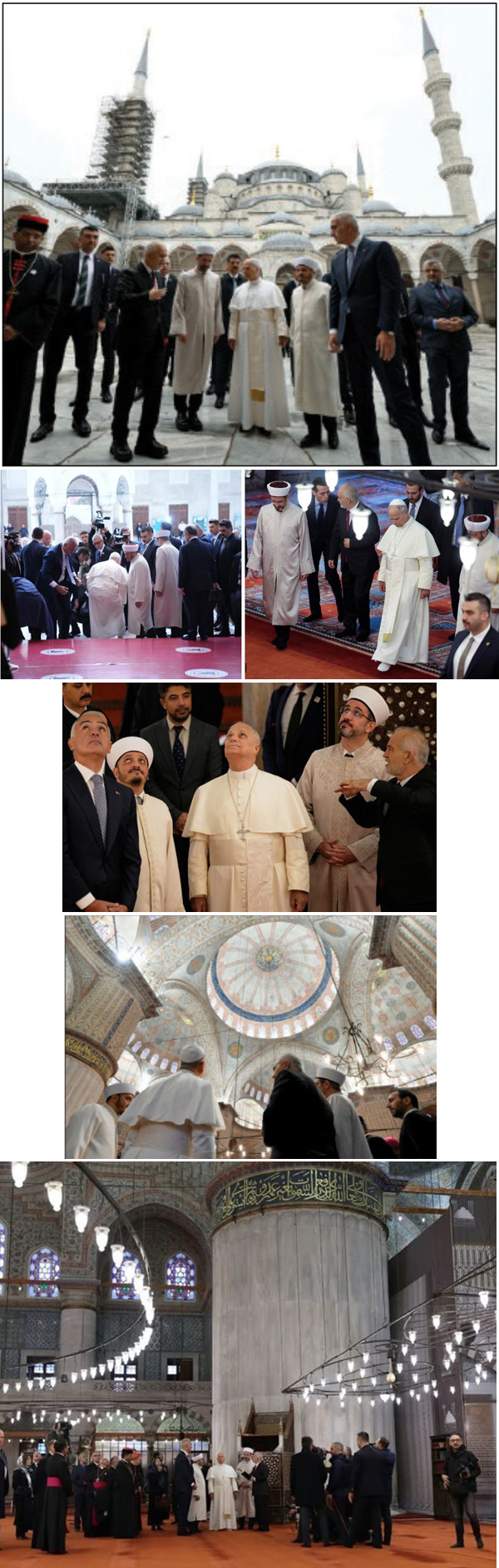 Pope visit Blue Mosque 2